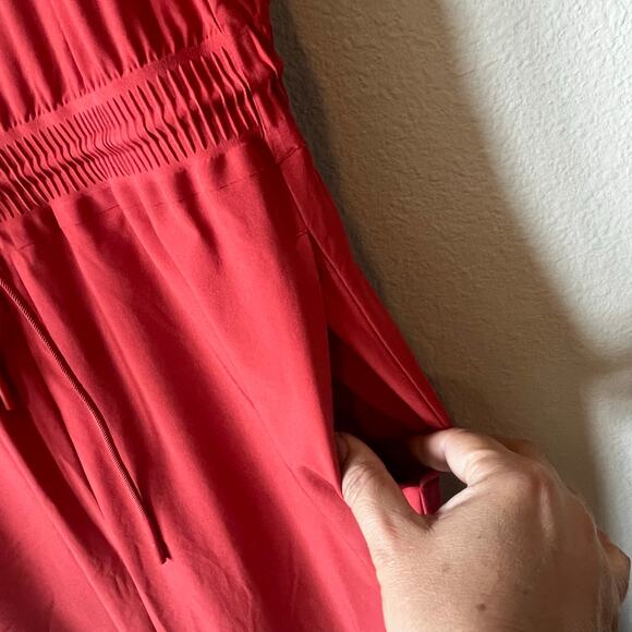 Athleta Savannah Currant Red Jumpsuit Size 6 - Picture 6 of 11
